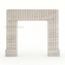 Travertine fireplace in White Travertine - Image 3