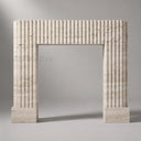 Travertine fireplace in White Travertine - Image 2