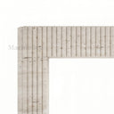 Travertine fireplace in White Travertine - Image 6