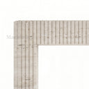 Travertine fireplace in White Travertine - Image 6