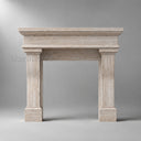 Travertine fireplace in White Travertine - Image 2