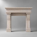 Travertine fireplace in White Travertine - Image 2
