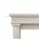 Travertine fireplace in White Travertine - Image 7