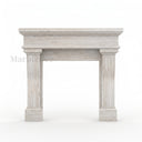 Travertine fireplace in White Travertine - Image 5