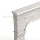 Travertine fireplace in White Travertine - Image 7