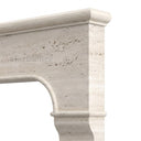 Travertine fireplace in White Travertine - Image 6