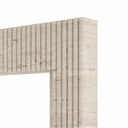 Travertine fireplace in White Travertine - Image 7