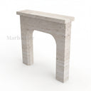 Travertine fireplace in White Travertine - Image 5