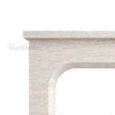 Travertine fireplace in White Travertine - Image 6