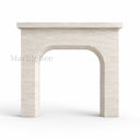 Travertine fireplace in White Travertine - Image 4
