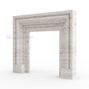 Travertine fireplace in White Travertine - Image 4