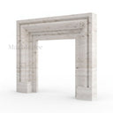 Travertine fireplace in White Travertine - Image 4