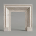 Travertine fireplace in White Travertine - Image 2