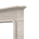 Travertine fireplace in White Travertine - Image 6