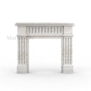Travertine fireplace in White Travertine - Image 4