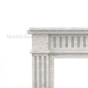 Travertine fireplace in White Travertine - Image 5