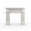 Travertine fireplace in White Travertine - Image 4