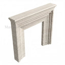 Travertine fireplace in White Travertine - Image 5