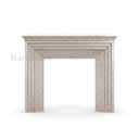 Travertine fireplace in White Travertine - Image 3