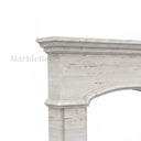 Travertine fireplace in White Travertine - Image 6