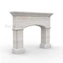 Travertine fireplace in White Travertine - Image 3