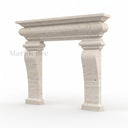 Travertine fireplace in White Travertine - Image 3