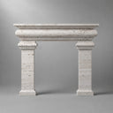 Travertine fireplace in White Travertine - Image 2