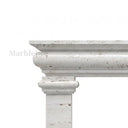 Travertine fireplace in White Travertine - Image 5