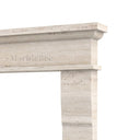 Travertine fireplace in White Travertine - Image 6