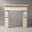 Travertine fireplace in White Travertine - Image 2