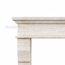 Travertine fireplace in White Travertine - Image 7