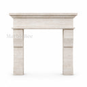 Travertine fireplace in White Travertine - Image 5