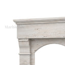 Travertine fireplace in White Travertine - Image 7