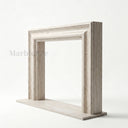 Travertine fireplace in White Travertine - Image 5