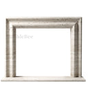 Travertine fireplace in White Travertine - Image 4