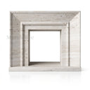 Travertine fireplace in White Travertine - Image 4