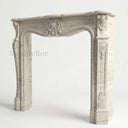 Travertine fireplace in White Travertine - Image 5