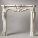 Travertine fireplace in White Travertine - Image 2