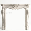 Travertine fireplace in White Travertine - Image 4