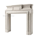 Travertine fireplace in White Travertine - Image 5