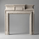 Travertine fireplace in White Travertine - Image 2