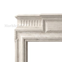 Travertine fireplace in White Travertine - Image 6