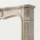 Travertine fireplace in White Travertine - Image 5