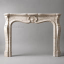 Travertine fireplace in White Travertine - Image 2
