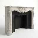 Travertine fireplace in White Travertine - Image 4
