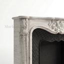 Travertine fireplace in White Travertine - Image 6