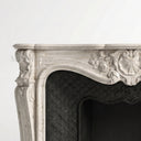 Travertine fireplace in White Travertine - Image 5