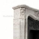 Travertine fireplace in White Travertine - Image 6