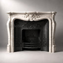 Travertine fireplace in White Travertine - Image 2