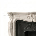 Travertine fireplace in White Travertine - Image 7